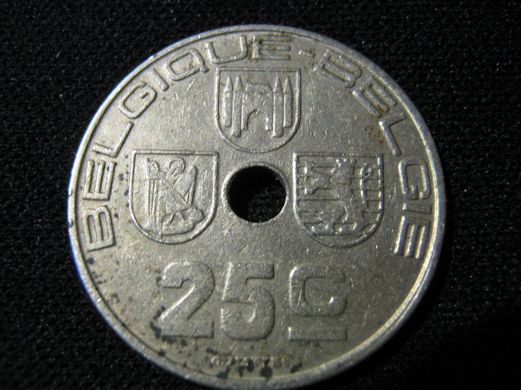 Belgie 25 Centimes 1938 (F-NL), koning Leopold III #63, Postzegels en Munten, Ophalen of Verzenden, Overig, Losse munt