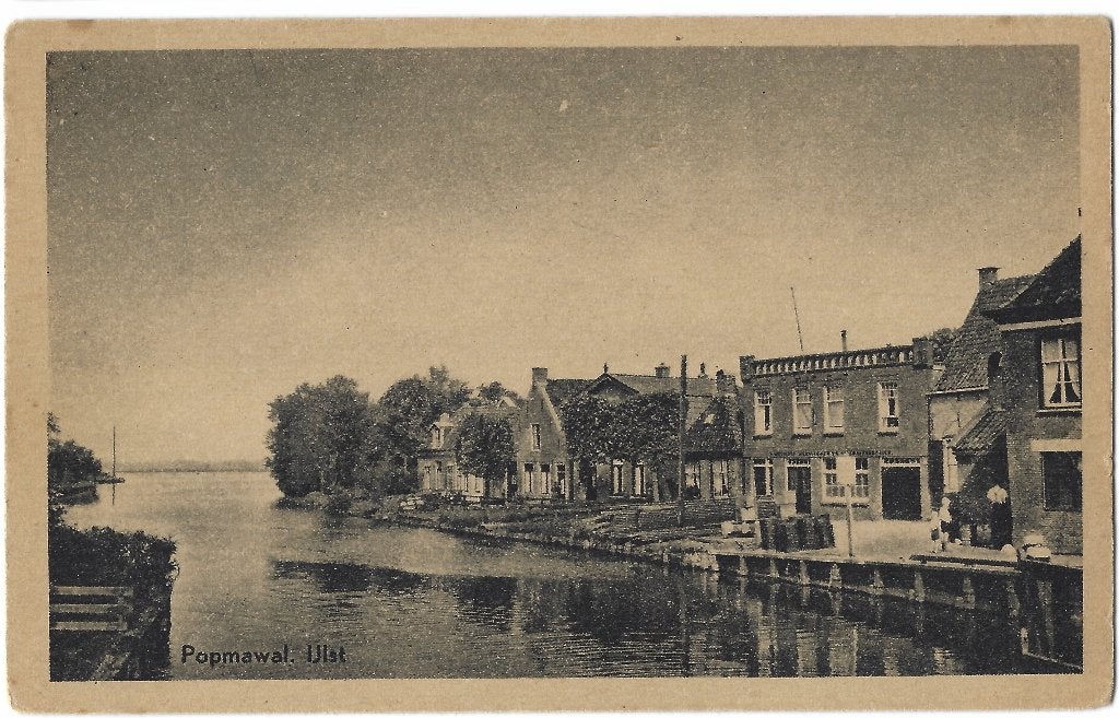 IJlst, Popmawal. Opruimingskaart, Verzenden, 1940 tot 1960, Ongelopen, Friesland