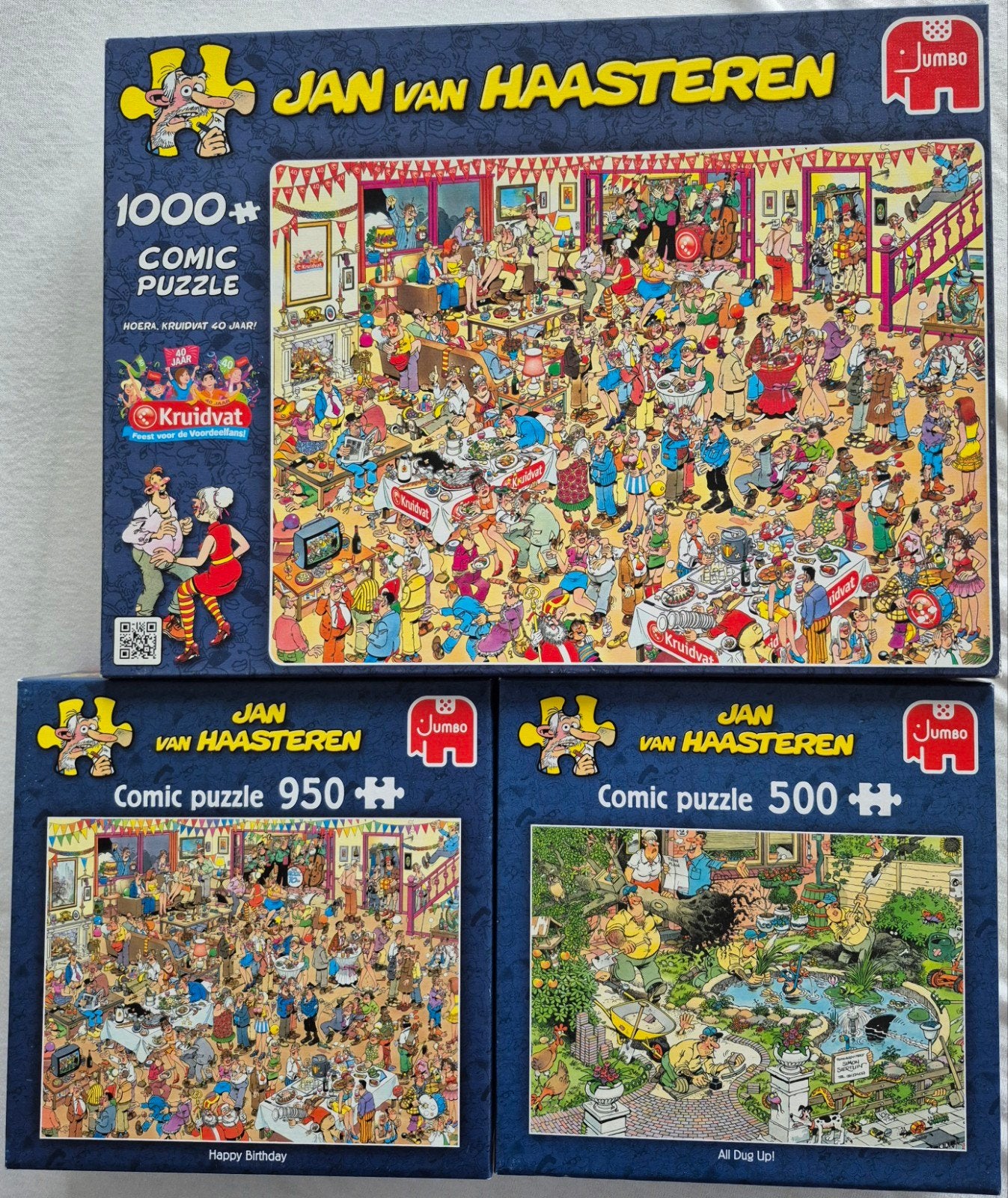 Jan van Haasteren Puzzels - Diverse Aantallen Stukjes, Ophalen, Meer dan 1500 stukjes, Gebruikt, Legpuzzel
