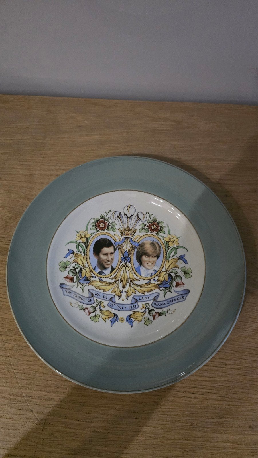 Huwelijksbord Charles & Diana 1981, Antiek en Kunst, Antiek | Porselein, Ophalen of Verzenden