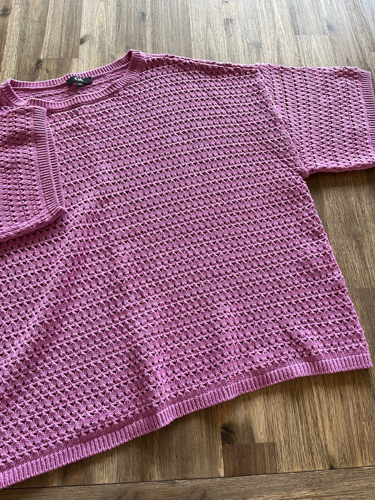 Mooie voorjaar/zomertrui met korte mouwen - C&A XXL, Ophalen of Verzenden, Maat 46/48 (XL) of groter, Roze