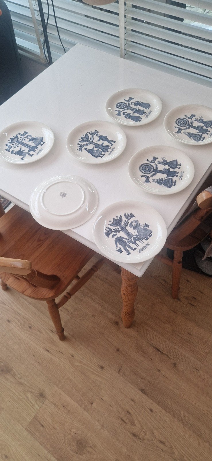 Set van 7 Royal Sphinx wandborden - Hollandse klederdracht, Ophalen