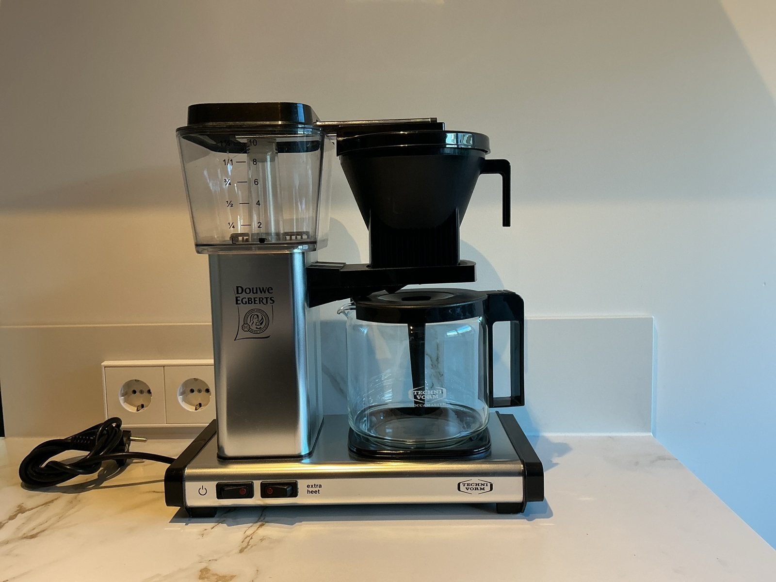 Douwe Egberts Moccamaster koffiezetapparaat, Witgoed en Apparatuur, Ophalen, Gebruikt, 10 kopjes of meer, Koffiemachine