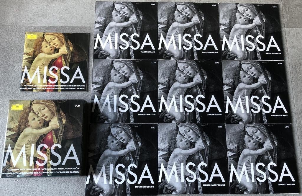 MISSA - 9 CD'S - DEUTSCHE GRAMMOPHON - BOXSET, Ophalen of Verzenden, Classicisme, Zo goed als nieuw, Overige typen