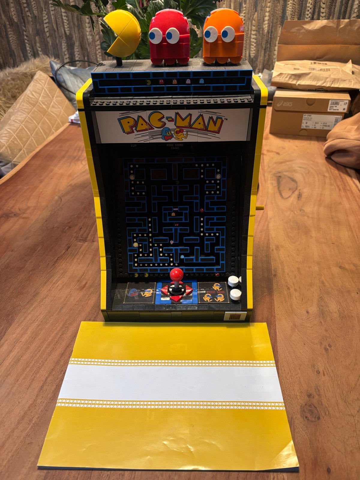 PAC-MAN Arcade Bouwset met Handleiding, Ophalen of Verzenden, Zo goed als nieuw, Overige merken