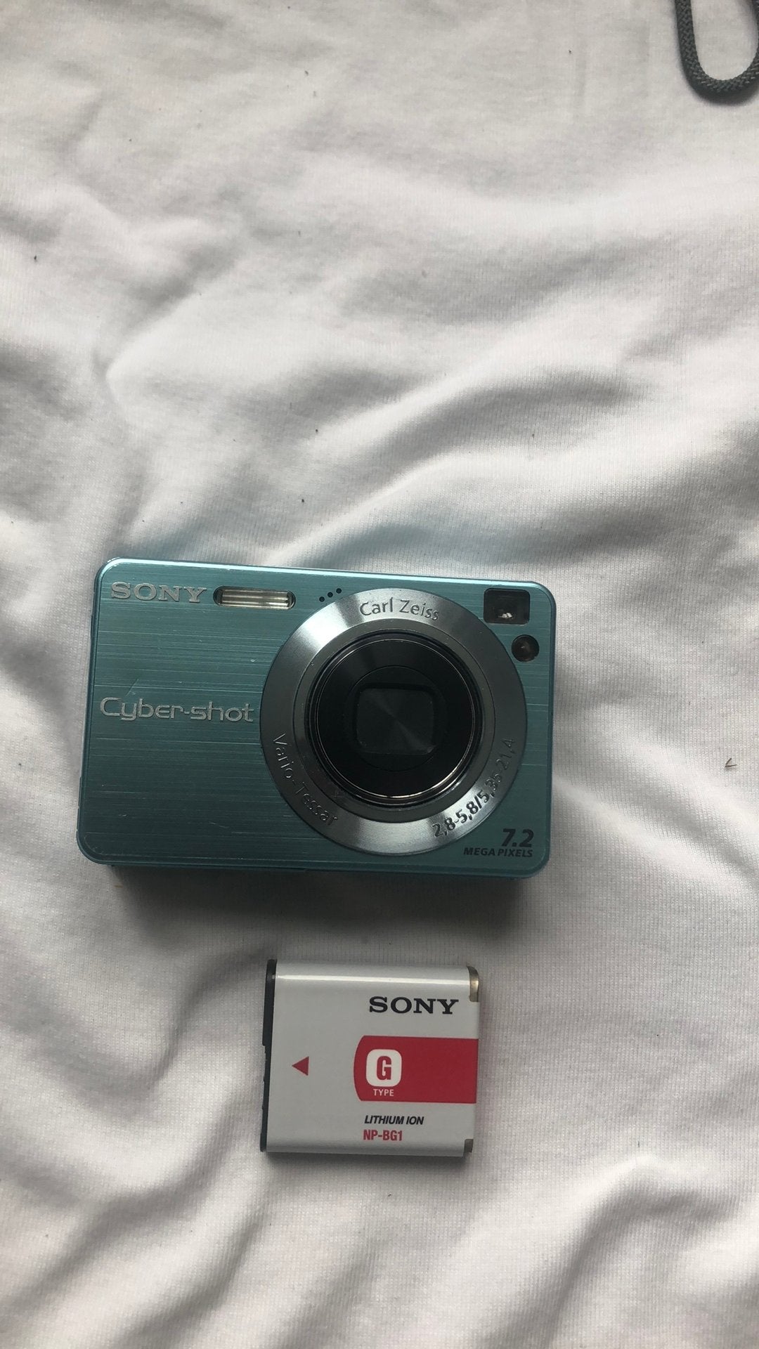 Sony Cyber-shot DSC-W120 Compactcamera - Blauw, Gebruikt, Beeldstabilisatie, Ophalen of Verzenden, Compactcamera