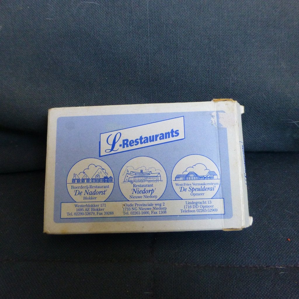 Kwartet Restaurants, Verzamelen, Speelkaarten, Jokers en Kwartetten, Ophalen of Verzenden, Zo goed als nieuw, Kwartet(ten)