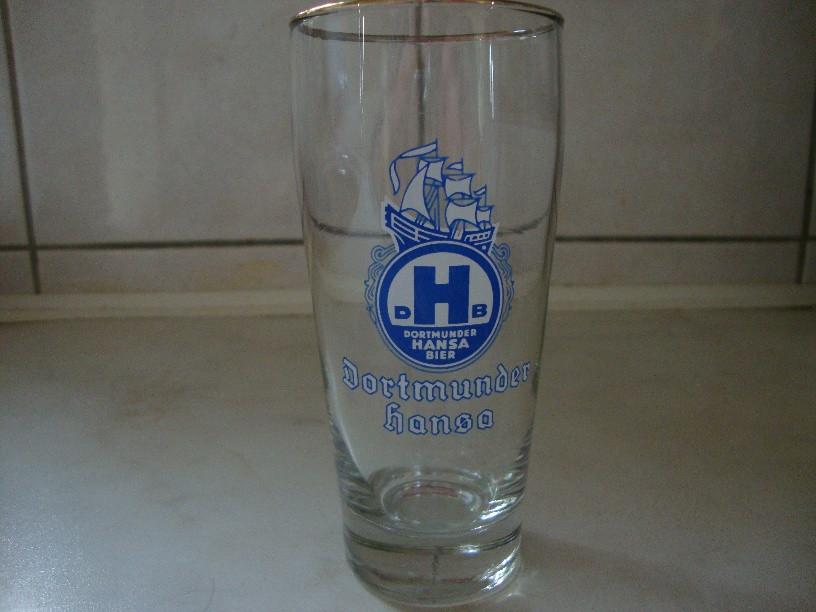 Bierglas dortmunder hansa, Ophalen of Verzenden, Zo goed als nieuw, Glas of Glazen, Overige merken