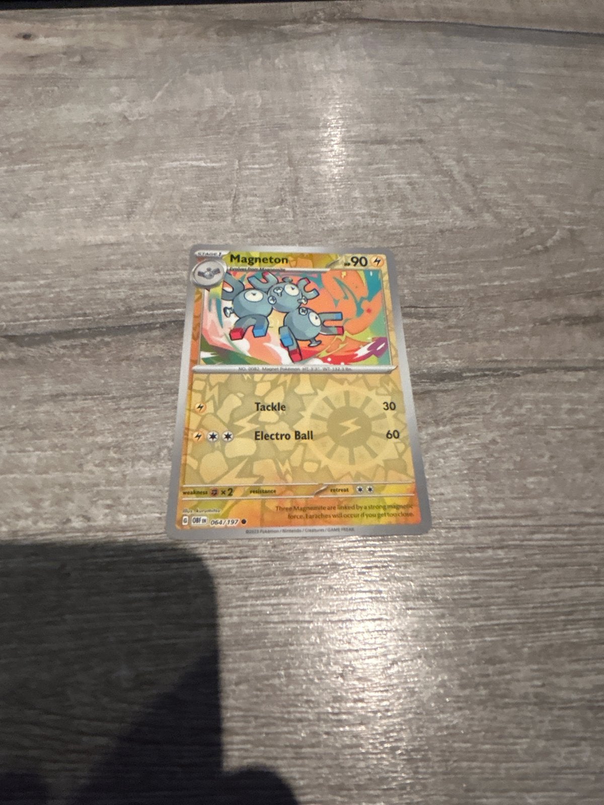 Pokemon Kaart Magneton 064/197, Ophalen of Verzenden, Zo goed als nieuw, Losse kaart