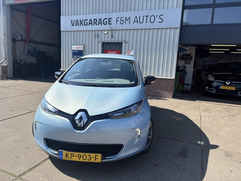 Renault ZOE Q210 Zen Quickcharge 22 kWh (ex Accu), Auto's, Stof, Gebruikt, 22 kWh, Blauw