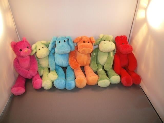 HEMA beeste bende koe paard schaap varken velours, Kinderen en Baby's, Speelgoed | Knuffels en Pluche, Hema, Overige typen, Ophalen of Verzenden