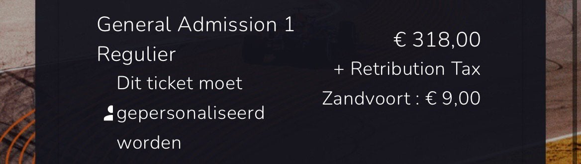 Dutchgrandprix f1 (FRI/SAT/SUN) 2026 ticket, Tickets en Kaartjes, Sport | Overige, Eén persoon, Augustus