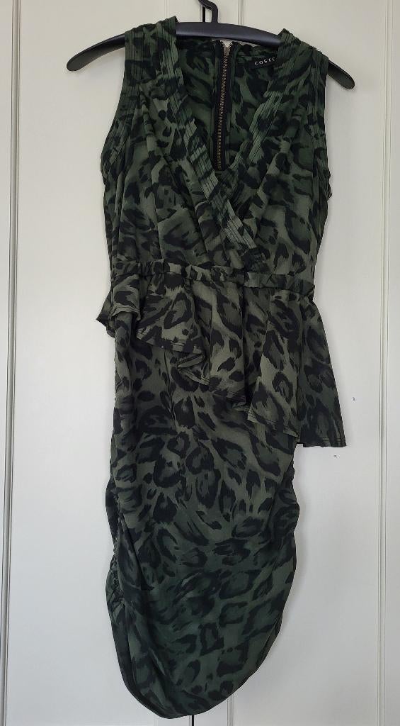 Als nieuw! Costes jurk, groen, zwart, maat M, Maat 38/40 (M), Ophalen of Verzenden, Zo goed als nieuw, Costes