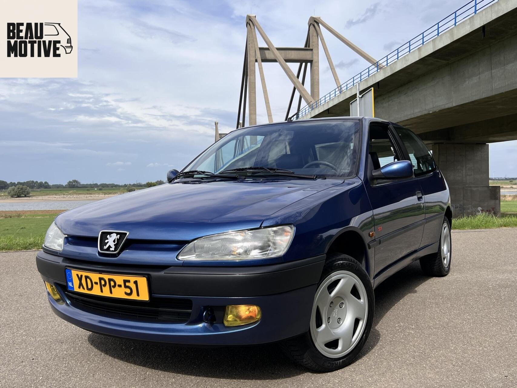 Peugeot 306 1.4 SX >XSi GTi S16 Look< Slechts 87.075KM, NAP, Zwart, Lederen bekleding, Blauw, Origineel Nederlands