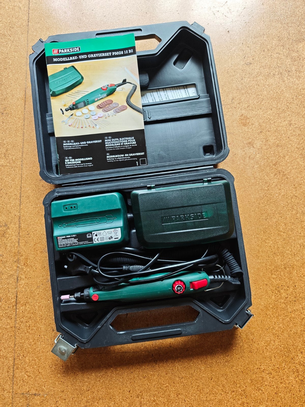 Parkside PMGS 12 B2 Modelbouw- en Graveerset, Ophalen of Verzenden, Zo goed als nieuw