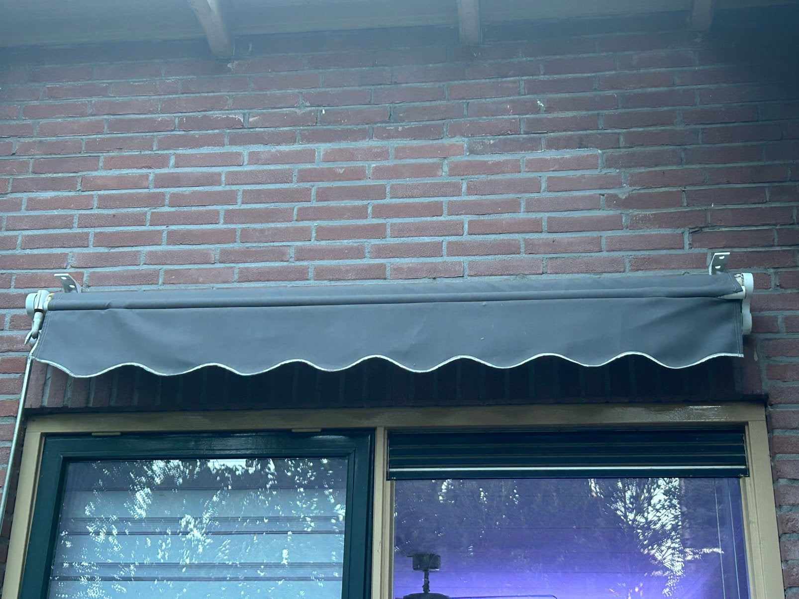 Zonscherm, Tuin en Terras, Zonneschermen, Ophalen, Zo goed als nieuw, Knikarmscherm