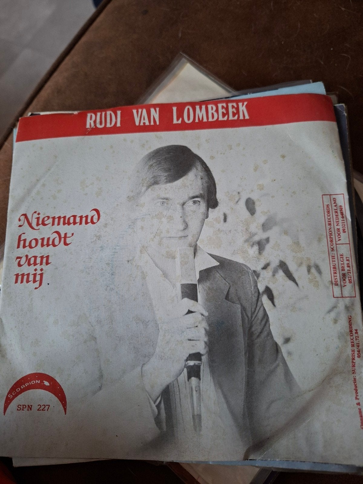 rudi van lombeek  niemand houdt van mij, Cd's en Dvd's, Vinyl | Nederlandstalig, Ophalen of Verzenden, Zo goed als nieuw, Overige formaten