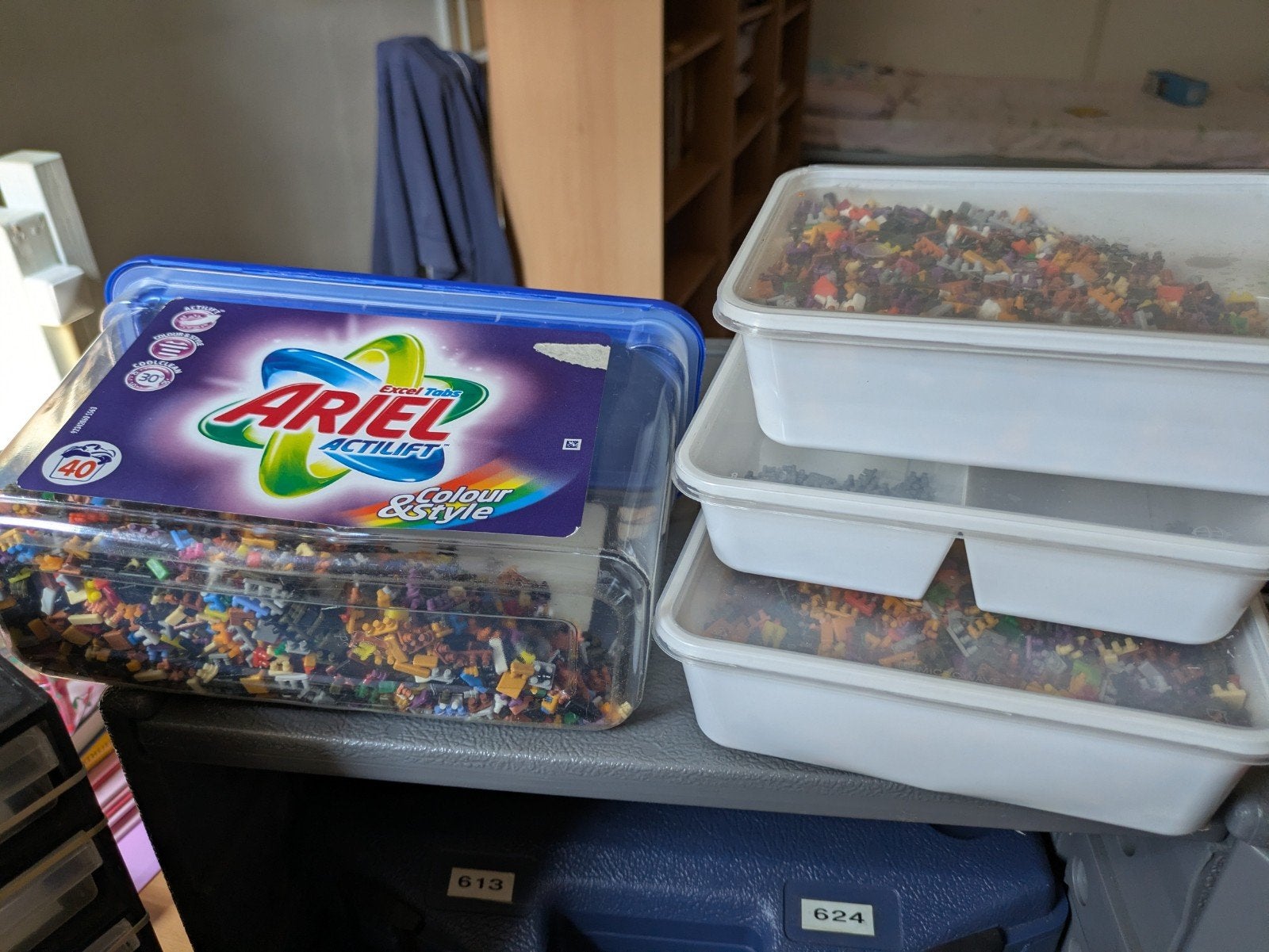 heeeel veel mini sticks in alle kleuren met platen, Ophalen, Meerkleurig, Zo goed als nieuw, Educatief