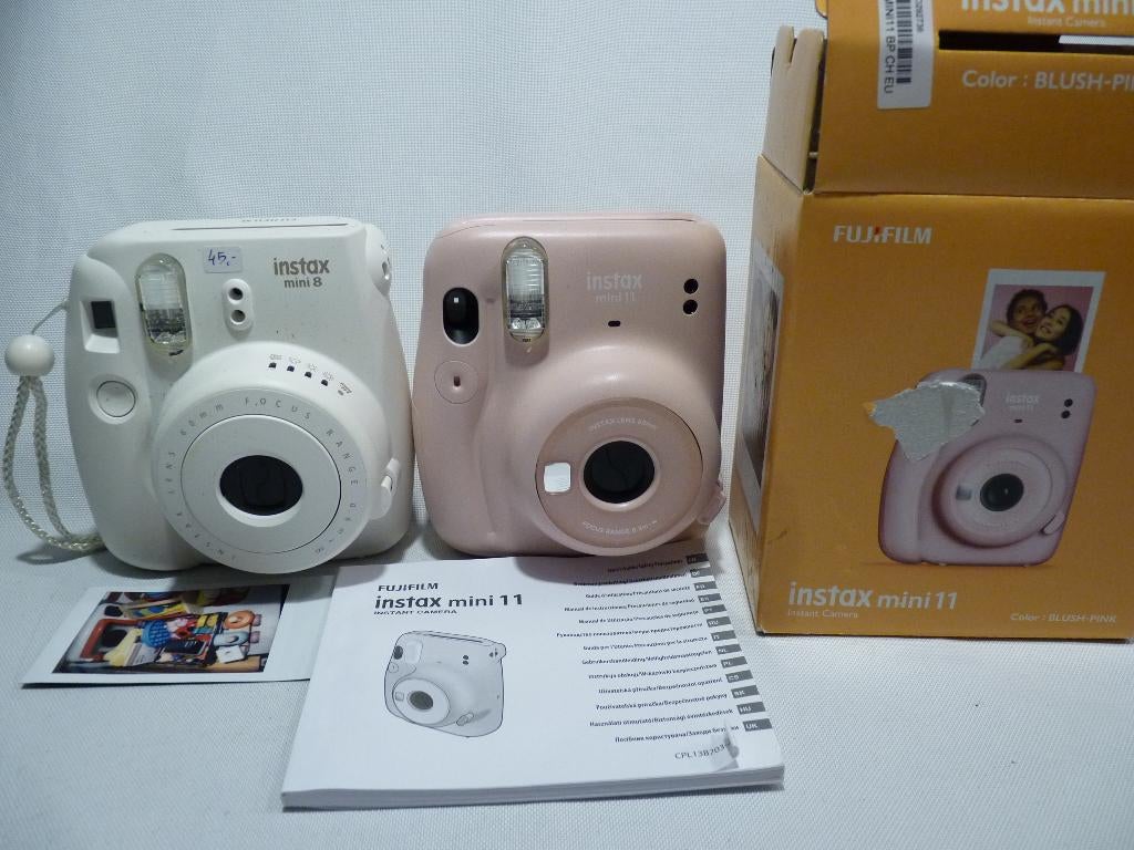witte Fuji Instax mini8 , mini 8, Audio, Tv en Foto, Fotocamera's Analoog, Ophalen of Verzenden, Zo goed als nieuw, Polaroid, Polaroid
