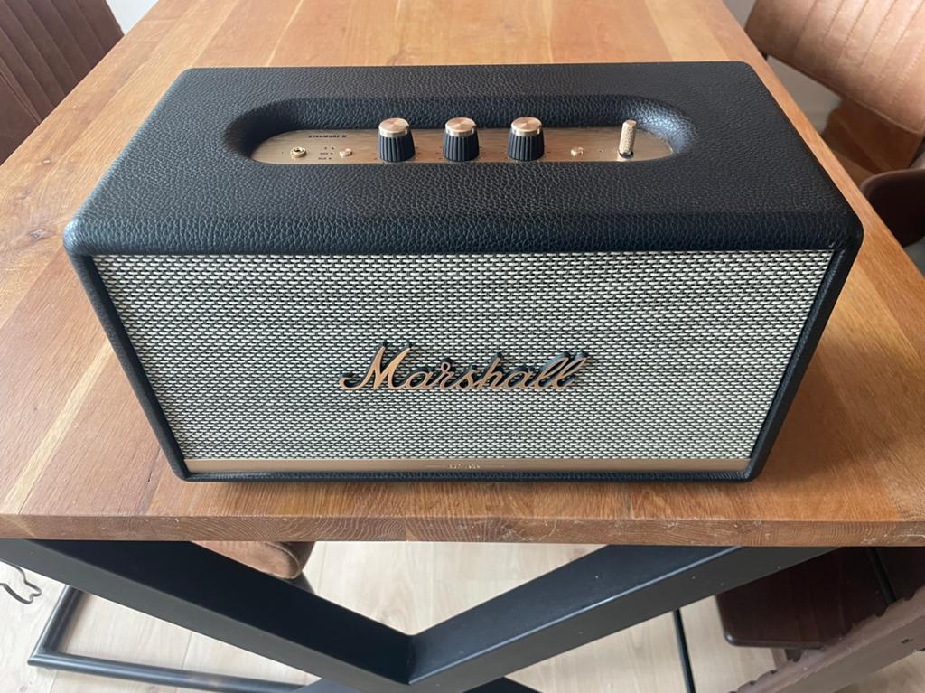 Marshall Stanmore II Bluetooth Speaker - Zwart, Audio, Tv en Foto, Luidsprekers, Zo goed als nieuw, 120 watt of meer, Front, Rear of Stereo speakers