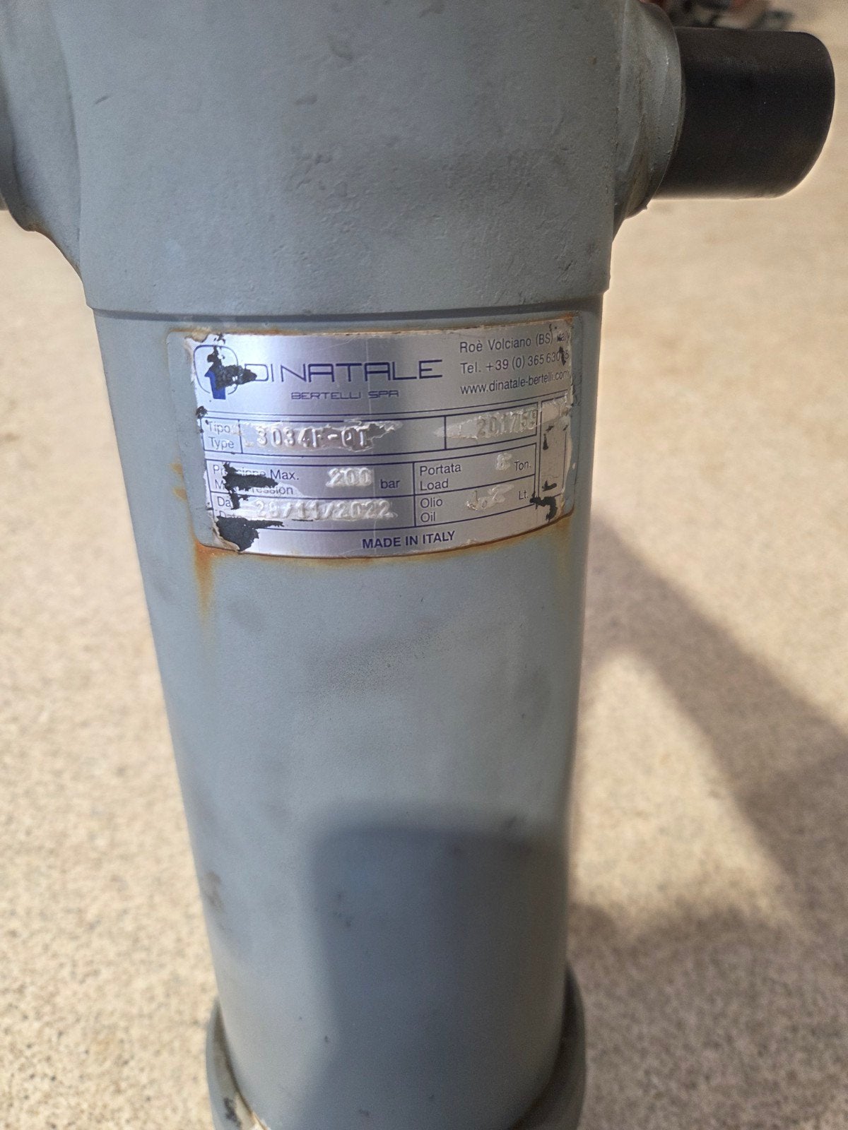 Di Natale Hydraulische Cilinder - 200 bar, 8 Ton, Ophalen, Gebruikt