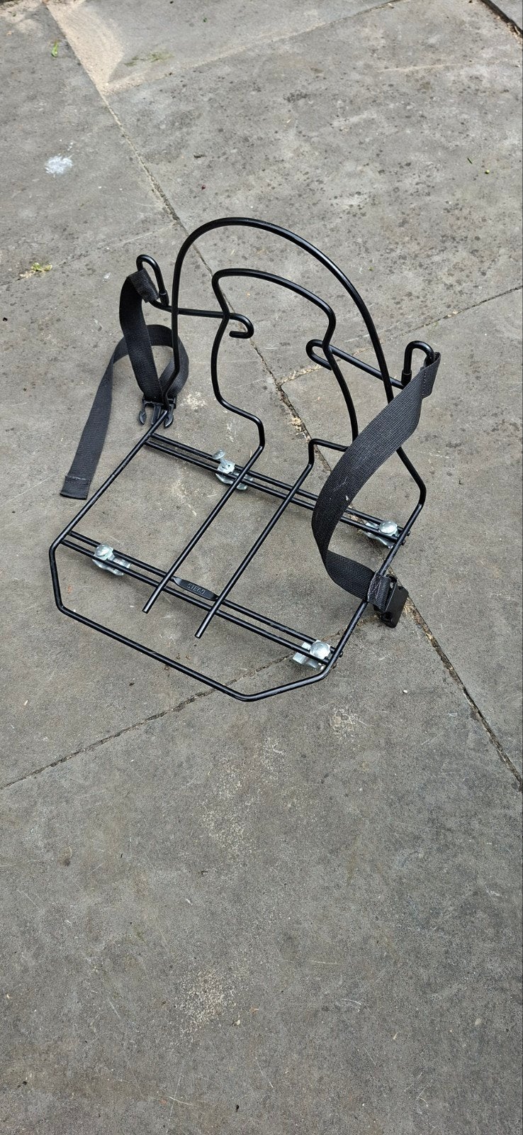 Steco fietsdrager voor (school)tas, Ophalen