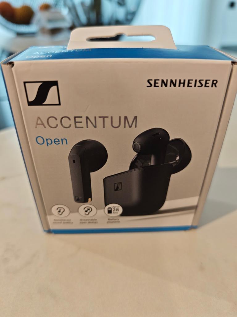 Sennheiser Accentum Open Draadloze Oordopjes Zwart Nieuw, Ophalen of Verzenden, Nieuw, Sennheiser, Draadloos
