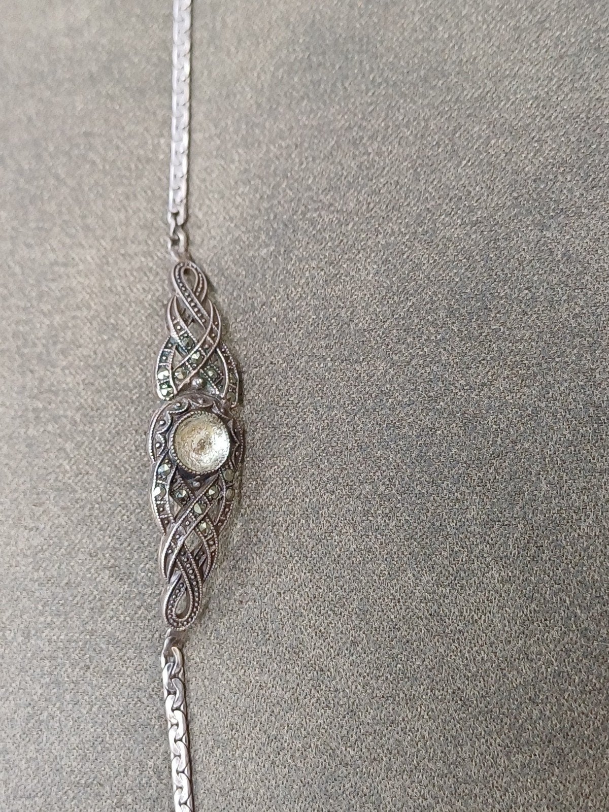 Zilveren 800 Armband met ontbrekende steen, Sieraden, Tassen en Uiterlijk, Ophalen of Verzenden, Zilver, Armband