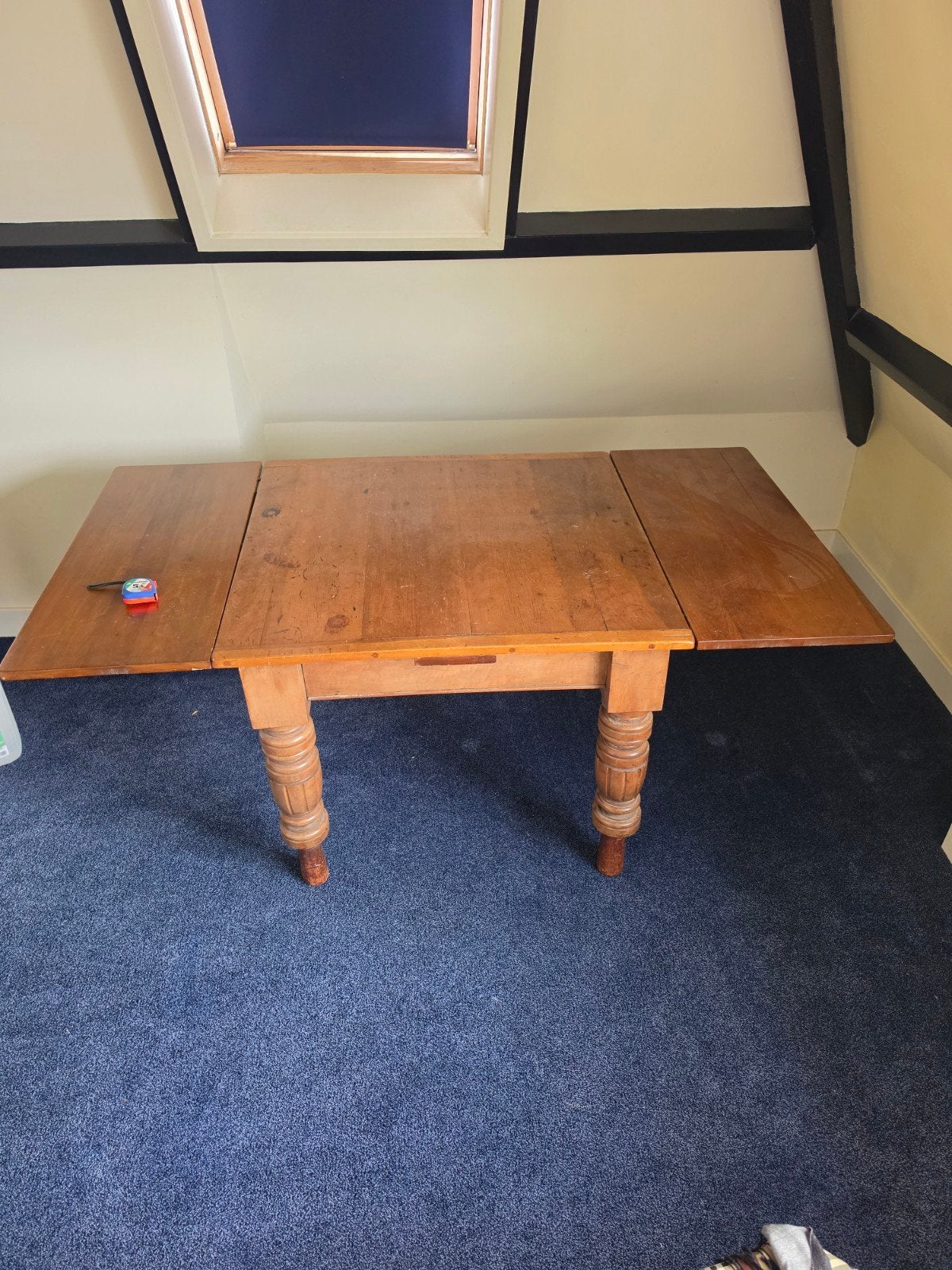 Antieke grenen houten eettafel met uitschuifbare bladen, Antiek en Kunst, Antiek | Meubels | Tafels, Ophalen