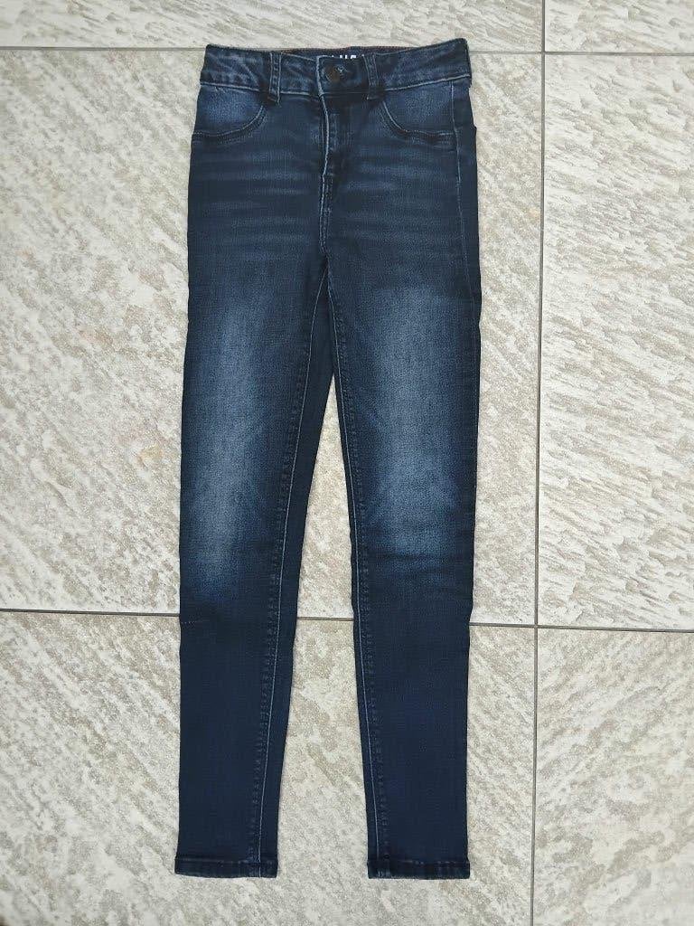 WE lange broek blauw spijkerbroek super skinny maat 140, Broek, Meisje, Ophalen of Verzenden, Zo goed als nieuw