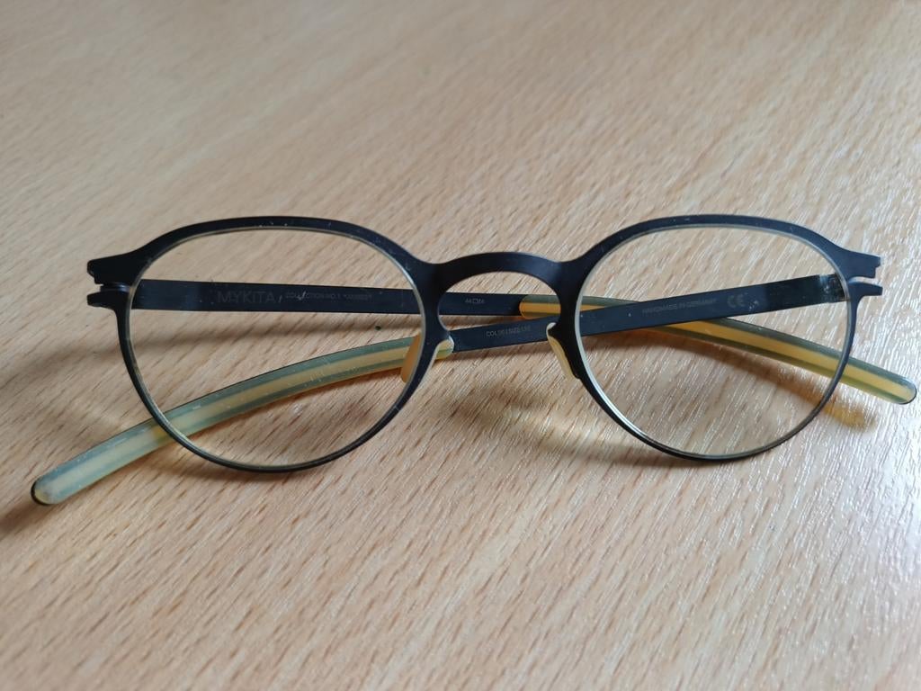 MYKITA Titanium Bril Model James, Overige merken, Gebruikt, Ophalen of Verzenden, Grijs