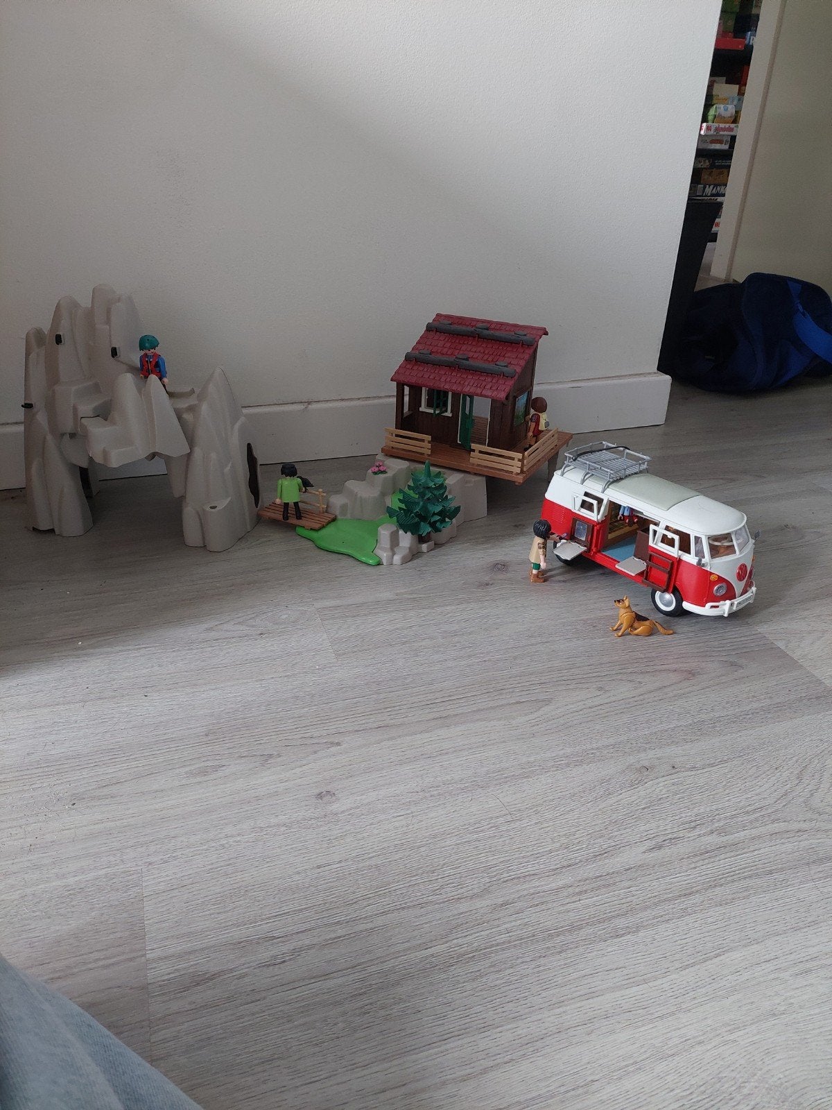 Playmobil set: Camper, berghut en klimrots, Ophalen of Verzenden, Gebruikt, Overige merken