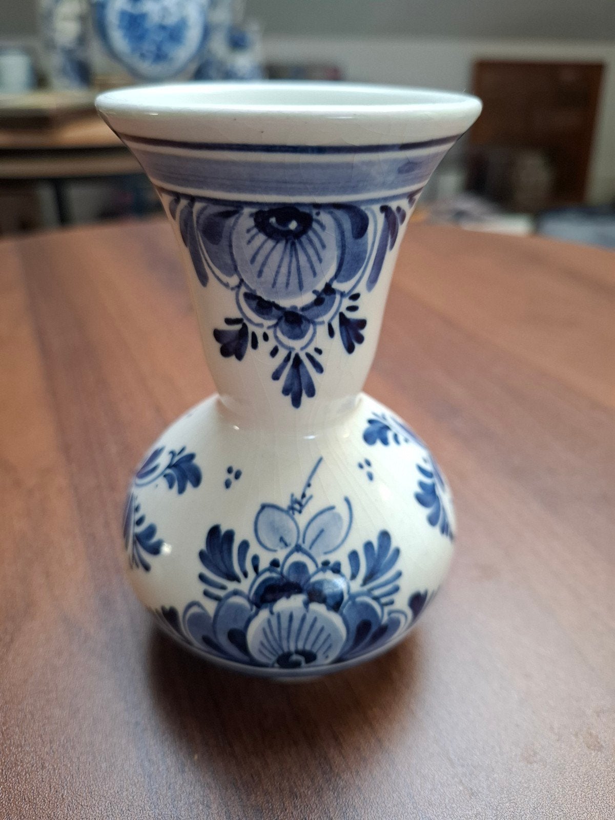 Delfts Holland Handgeschilderde Vaas 120/D, Antiek en Kunst, Ophalen of Verzenden