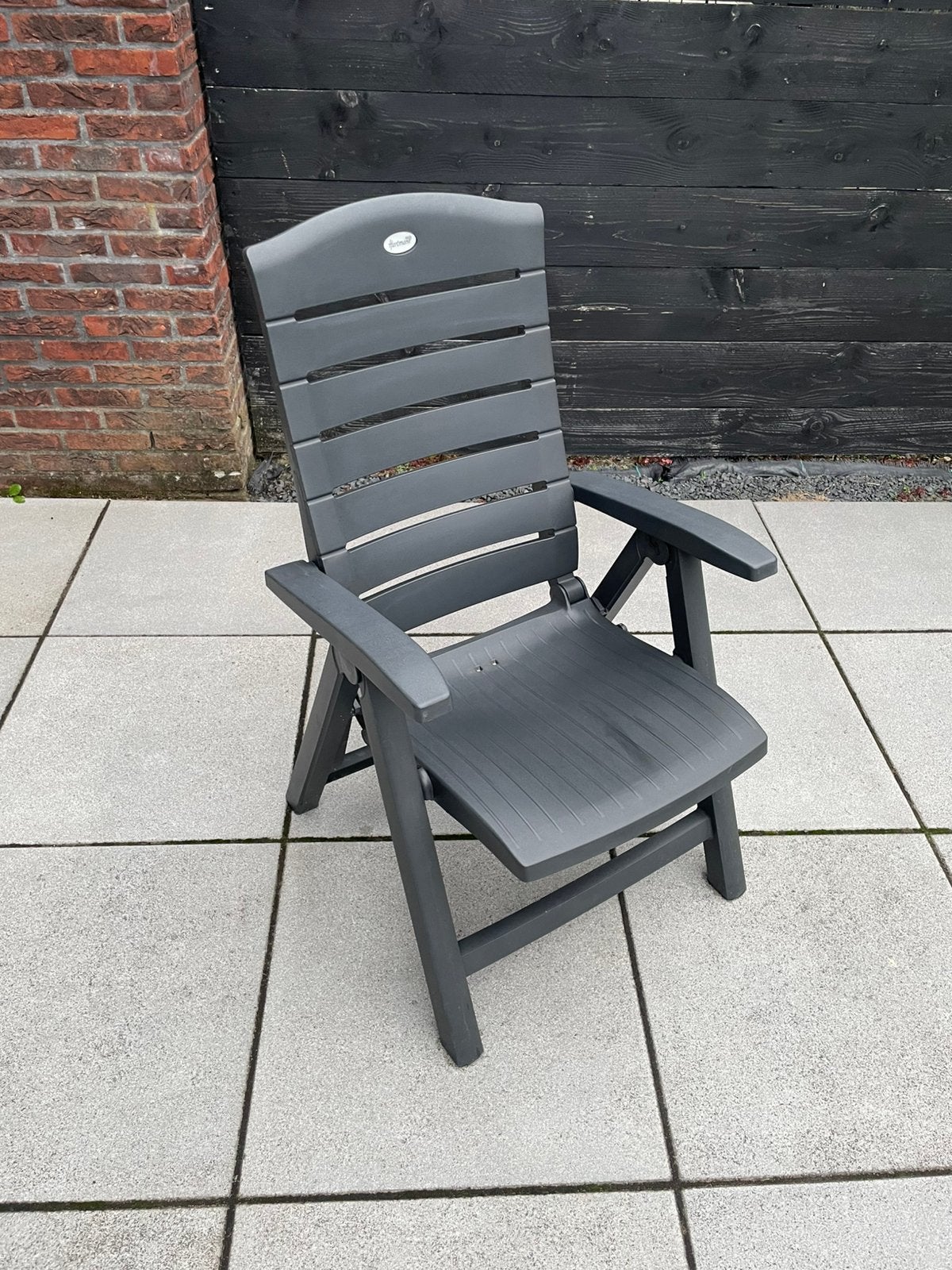 Verstelbare Hartman tuinstoel (1x), Tuin en Terras, Tuinstoelen, Ophalen, Gebruikt, Kunststof, Verstelbaar