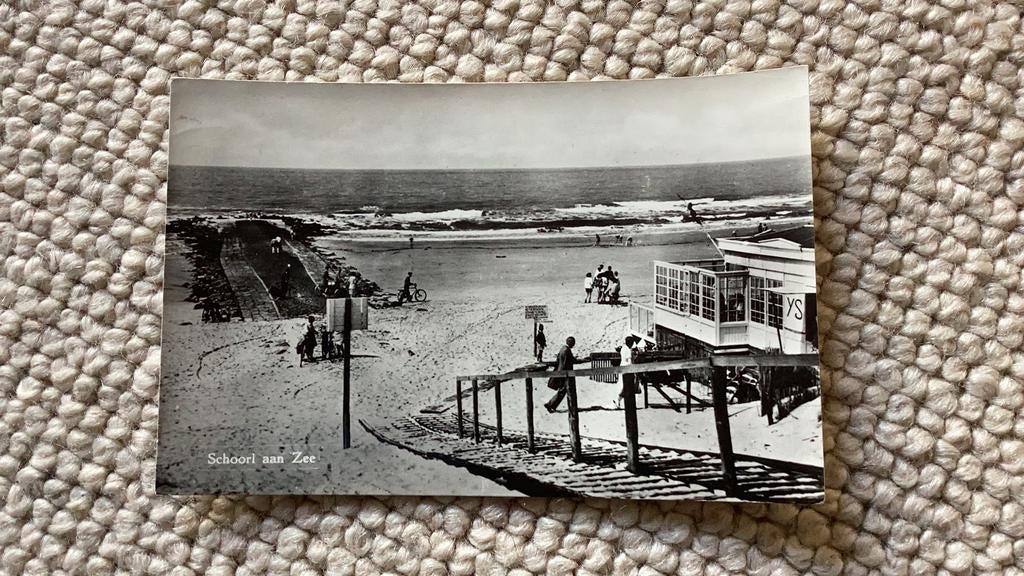 Ansichtkaart Schoorl aan Zee 1958. 971, Ophalen of Verzenden, 1940 tot 1960, Gelopen, Noord-Holland