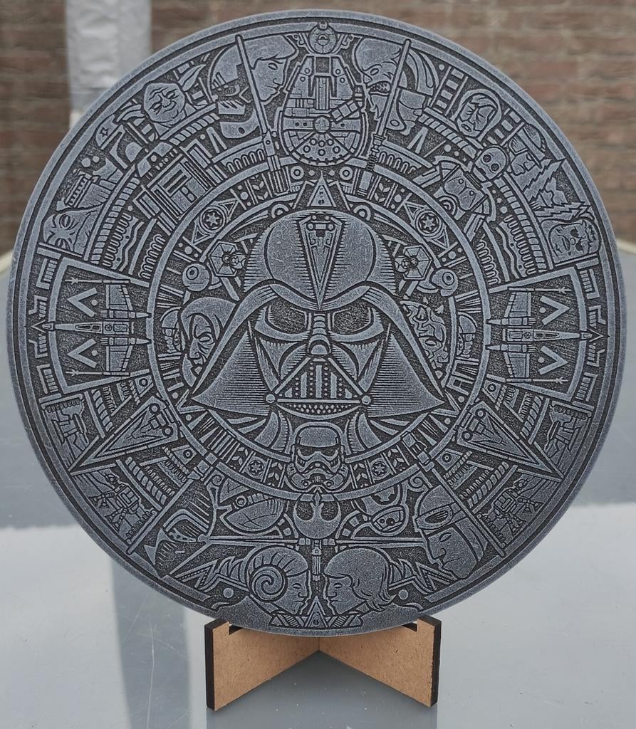 Laser Gesneden Star Wars Houten Munt – 20 cm – Uniek Decorat, Ophalen of Verzenden, Nieuw, Overig
