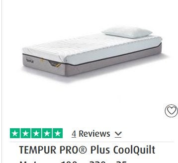 tempur smartcool aanvulling 100x220, 100 cm, Eenpersoons, Ophalen of Verzenden, Zo goed als nieuw