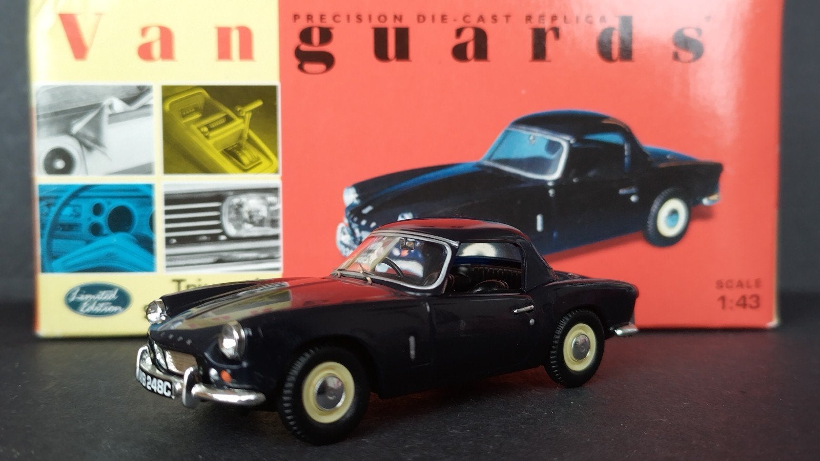 Triumph Spitfire mk2 1:43 Vanguards Pol, Hobby en Vrije tijd, Modelauto's | 1:43, Auto, ., Nieuw, Uk