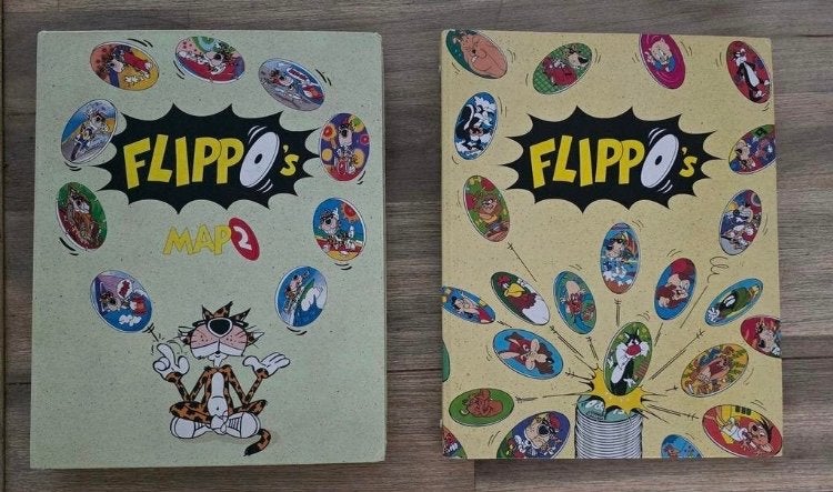 Flippo map 1 en 2 compleet, Verzamelen, Flippo's, Verzameling, Looney Tunes, Met verzamelmap(pen), Ophalen of Verzenden