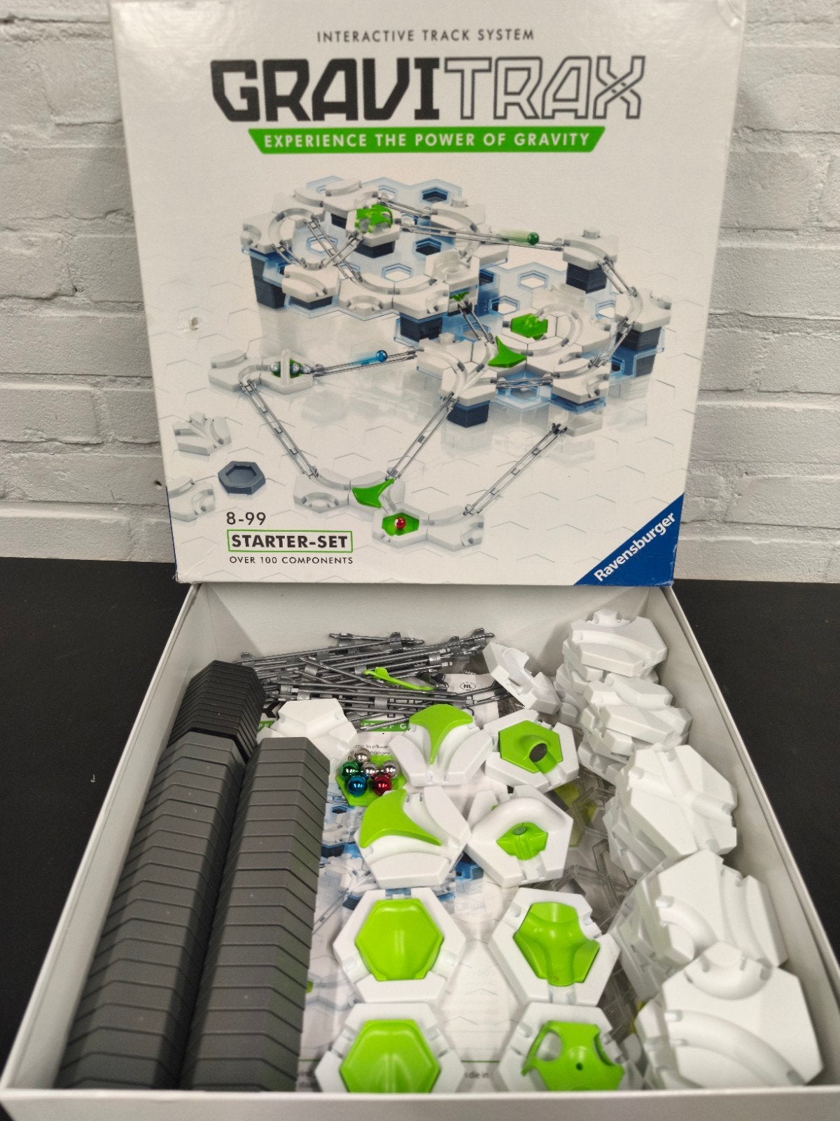 Gravitrax Starter Set met 2 Uitbreidingen, Ophalen of Verzenden, Zo goed als nieuw, Bouwen