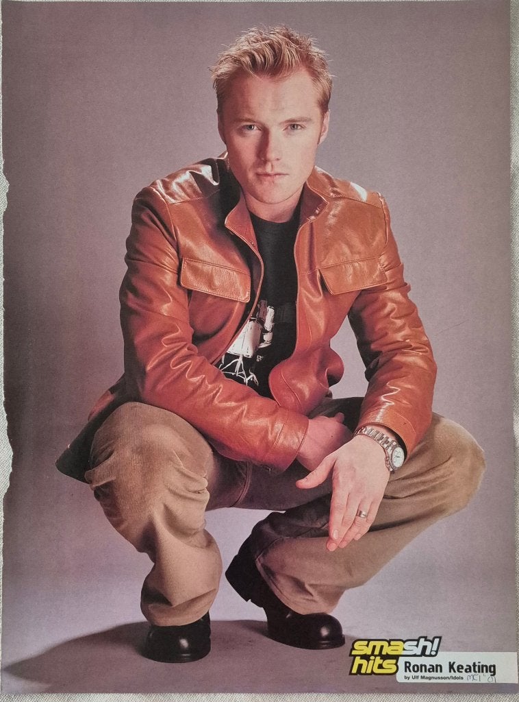 5 mooie posters (A4) BOYZONE(RONAN KEATING) (HITKRANT & SH), Rechthoekig Staand, A4 of kleiner, Ophalen of Verzenden, Zo goed als nieuw