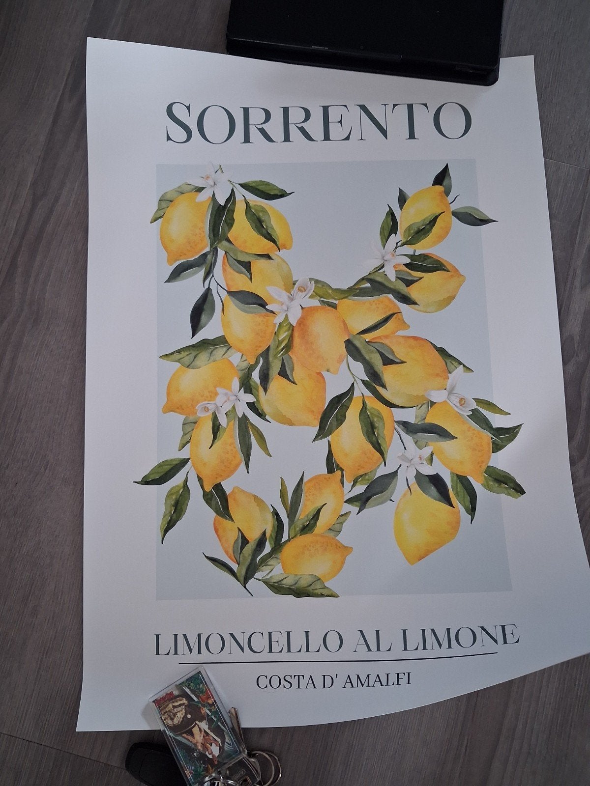 Sorrento Limoncello al Limone Poster - Costa d'Amalfi, Huis en Inrichting, 50 – 75, Minder dan 50 cm, Nieuw, Ophalen of Verzenden