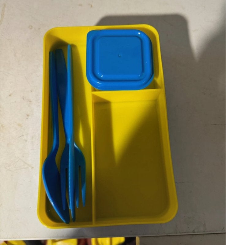 Lunchbox met vakken, Ophalen of Verzenden, Zo goed als nieuw