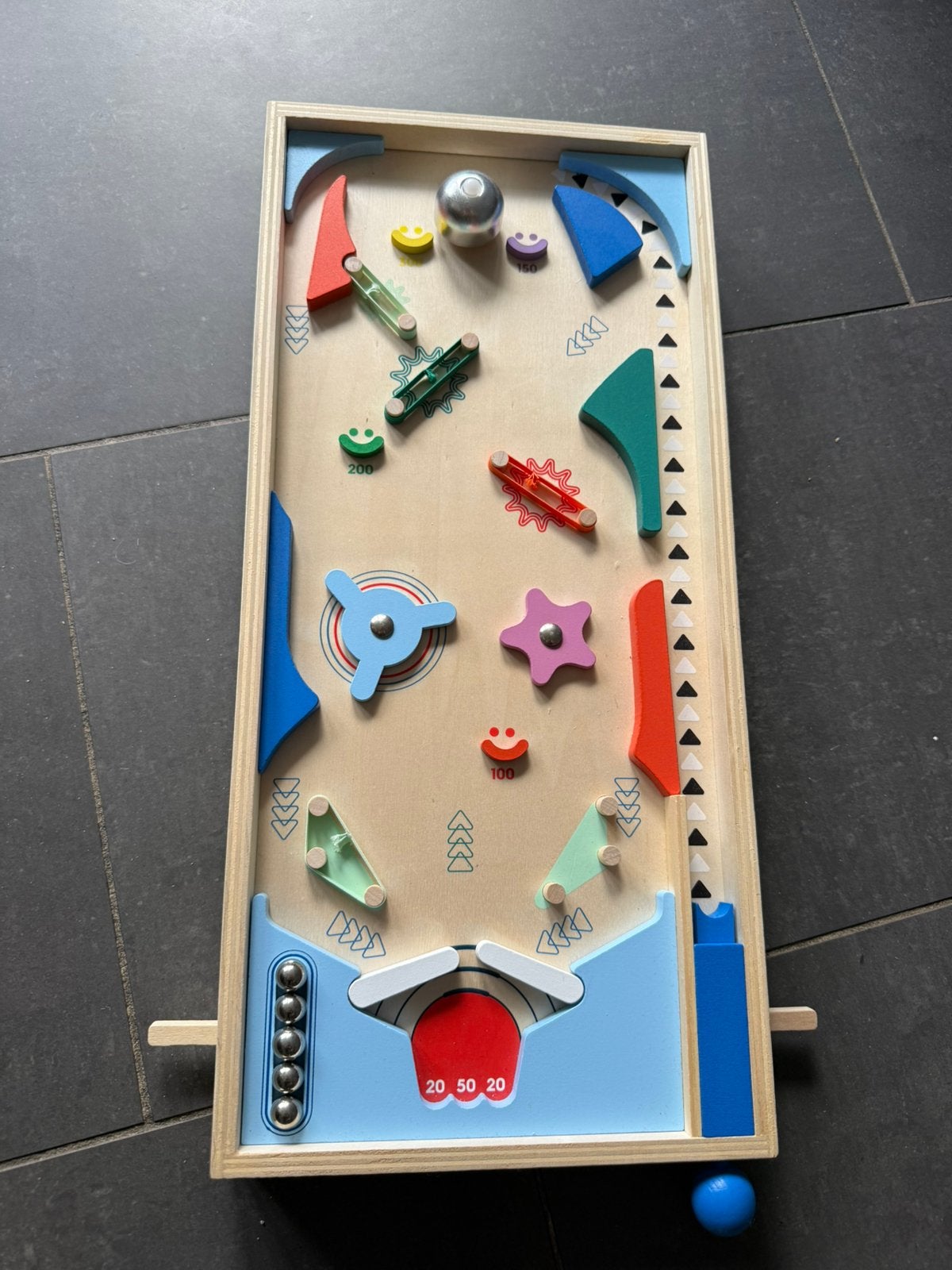 Flipperkast met 5 balletjes, Kinderen en Baby's, Ophalen of Verzenden, Zo goed als nieuw