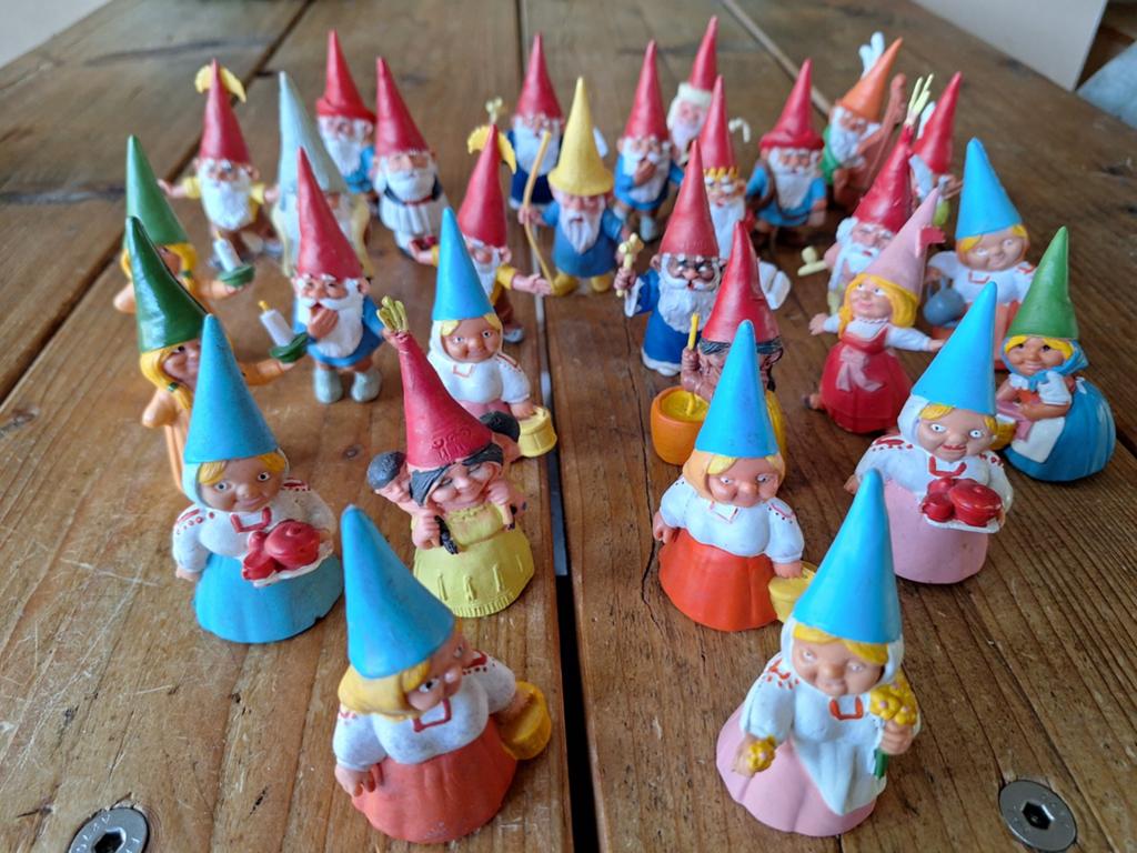 29 David en Lisa de Kabouter., Verzamelen, Poppetjes en Figuurtjes, Verzenden, Gebruikt