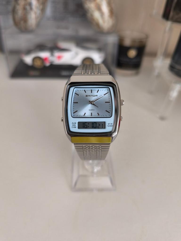 Nieuw Heren Horloge - Klassiek Licht Blauw, Ophalen of Verzenden, Nieuw, Polshorloge, Overige merken