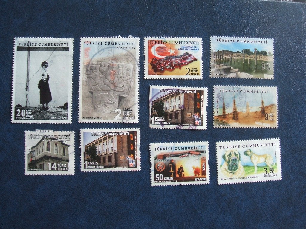 Turkije diverse zegels 4, Ophalen of Verzenden, Gestempeld, Midden-Oosten