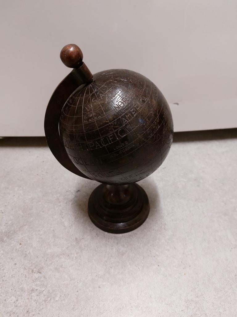 Atlas globe wereldbol messing brons ?, Ophalen of Verzenden