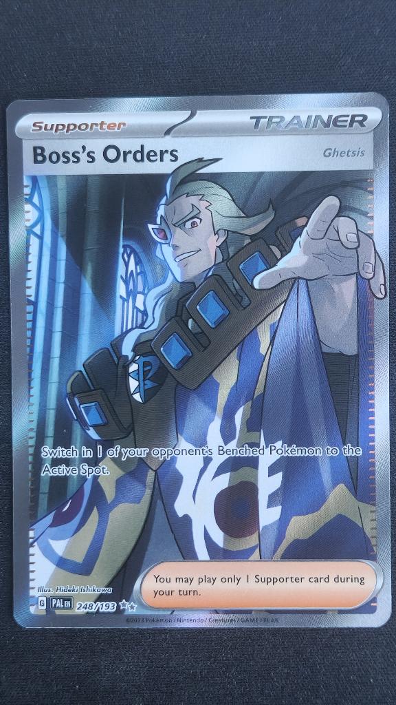 Boss's Order - Gethsis (PAL 248/193) Pokémon kaart, Ophalen of Verzenden, Zo goed als nieuw, Losse kaart