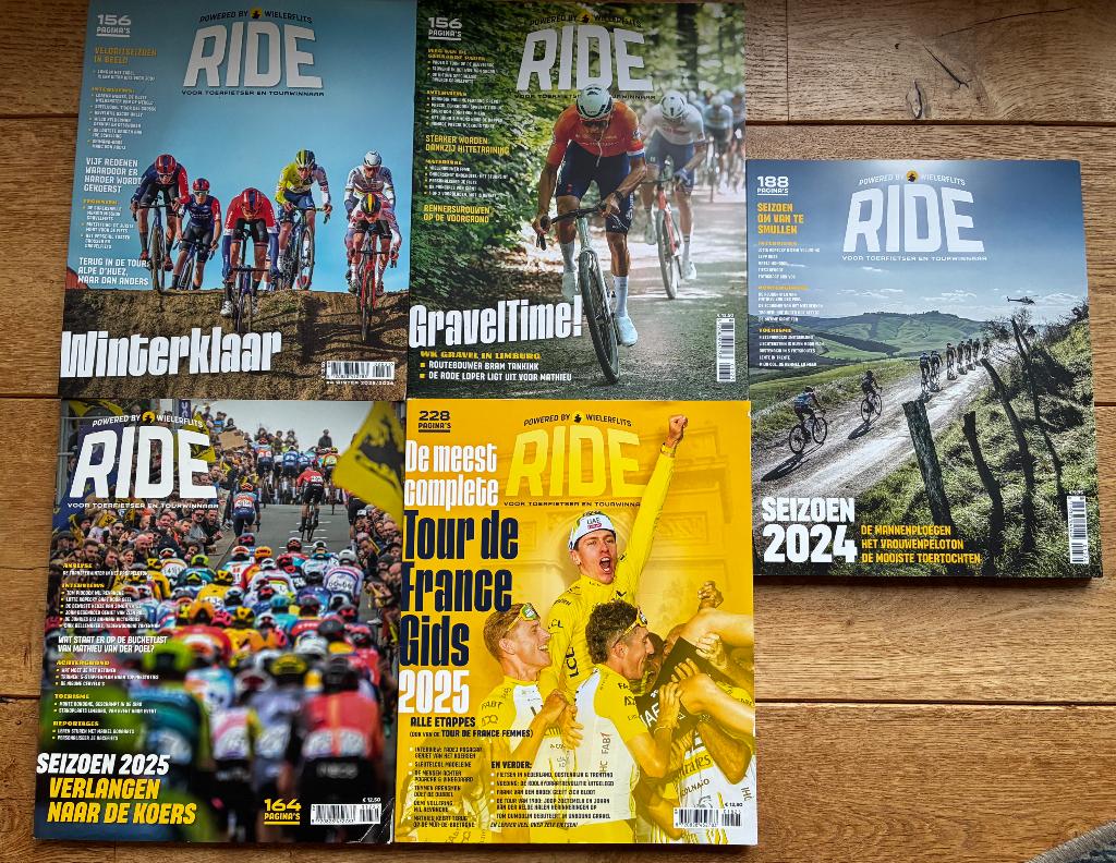 RIDE magazine (5 stuks), Ophalen of Verzenden, Zo goed als nieuw, Lopen en Fietsen